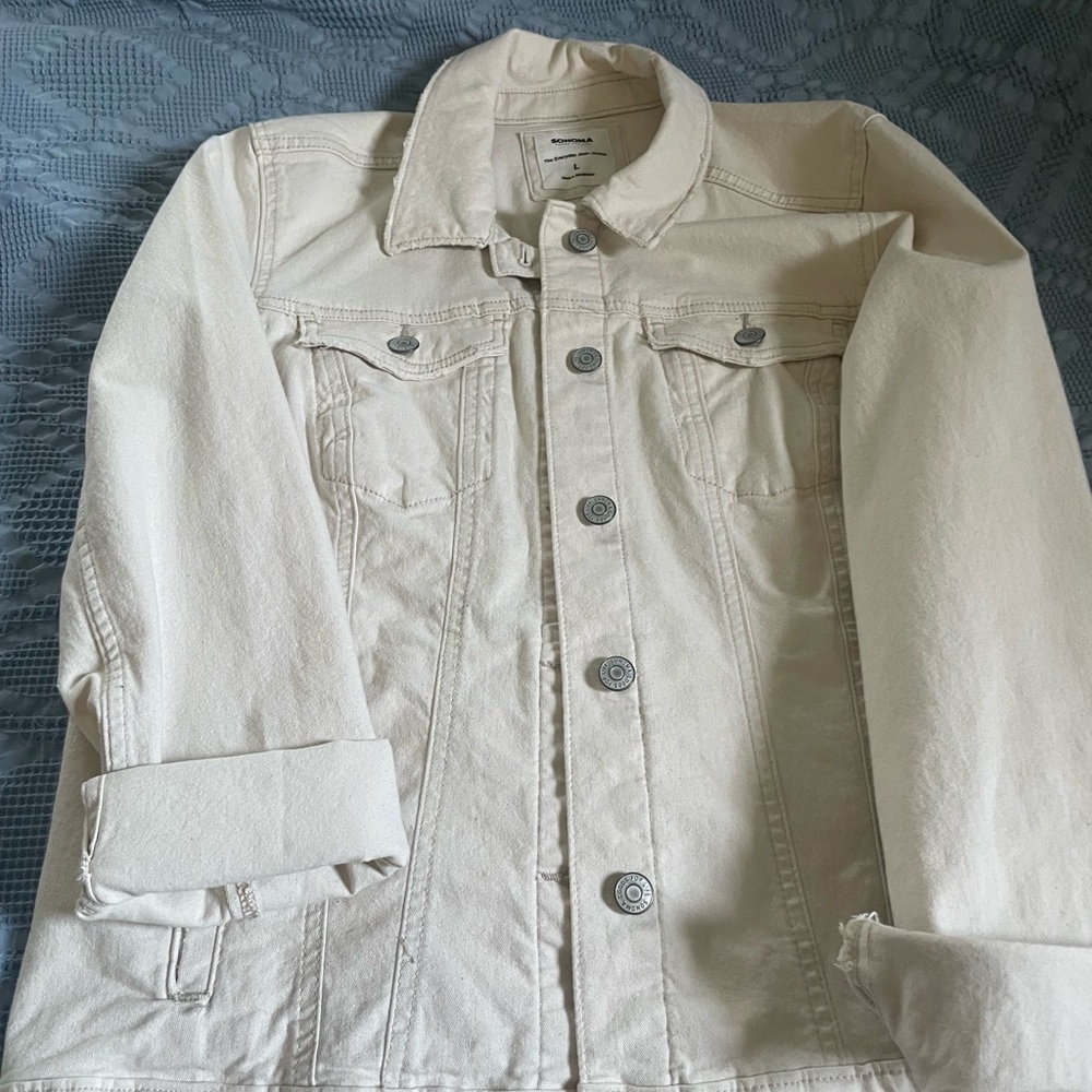 Sonoma Light Tan Jean Jacket